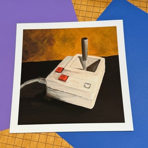 Apple Joystick - Giclee Reproduction - 8x8 inches - ready to frame