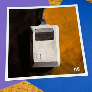 Apple Mouse - Giclee Reproduction - 8x8 inches - ready to frame