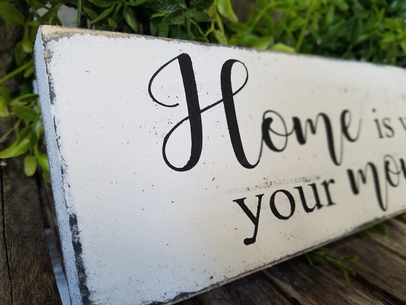 Home is Where Your Mom is Sign Mother's Day Sign Rustic Etsy