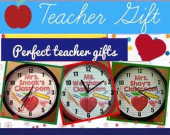 Personalized Wall Clocks Perfect for TEACHERS & CLASSROOMS