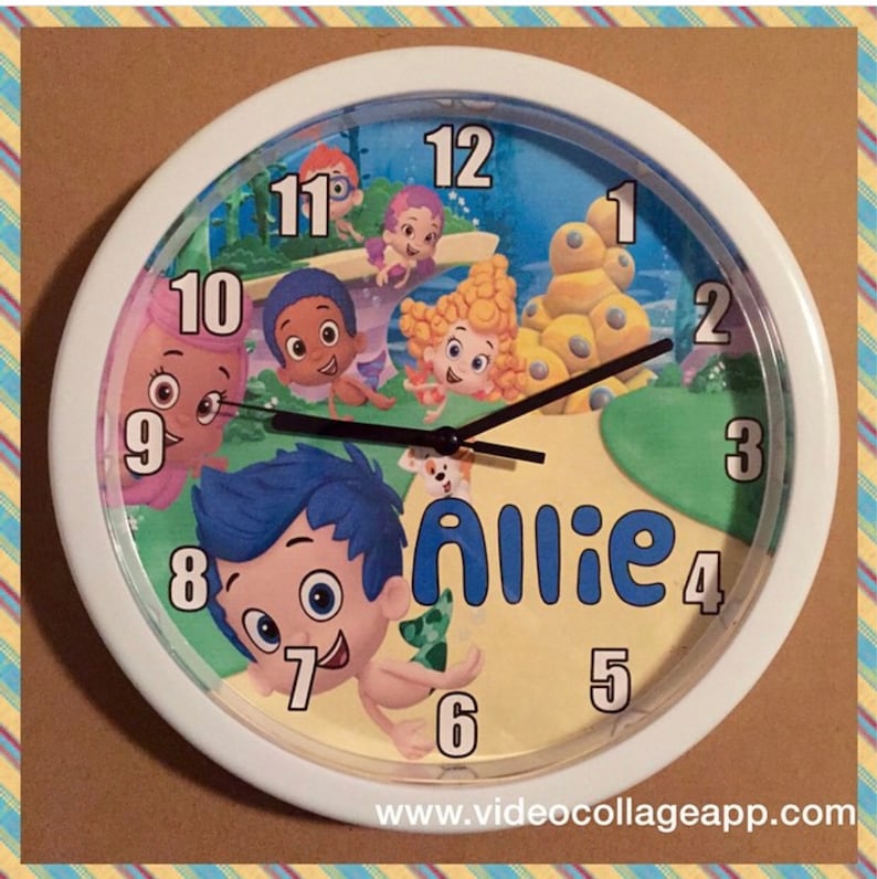 Children's Personalized Wall Clocks Etsy