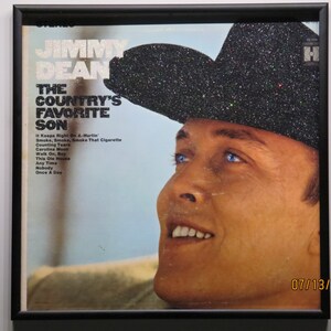 Glittered Record Album - Jimmy Dean - The Country&#39;s Favorite Son