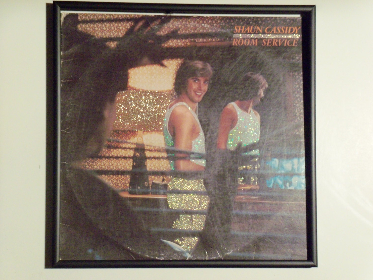 Glittered Record Album Shaun Cassidy Room Service Etsy