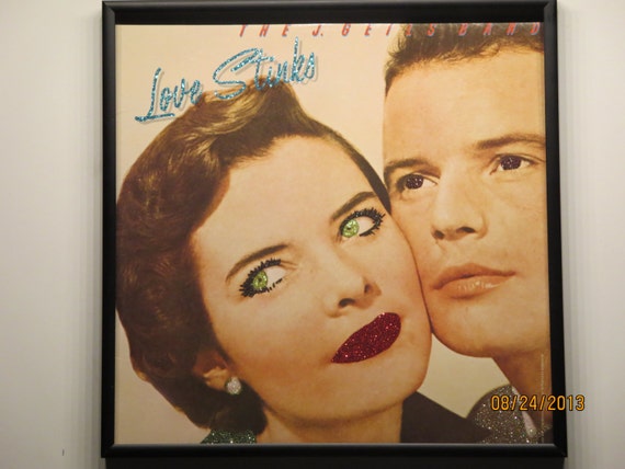 Glittered Record Album The J Geils Band Love Stinks Etsy