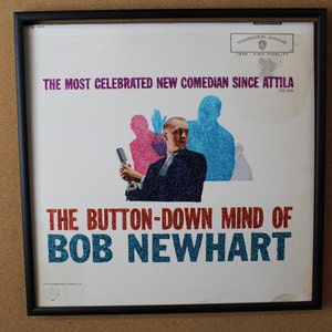 Glittered Record Album - Bob Newhart - The Button-Down Mind of Bob Newhart