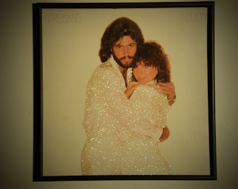 Glittered Record Album - Barbra Streisand w/ Barry Gibb - Guilty
