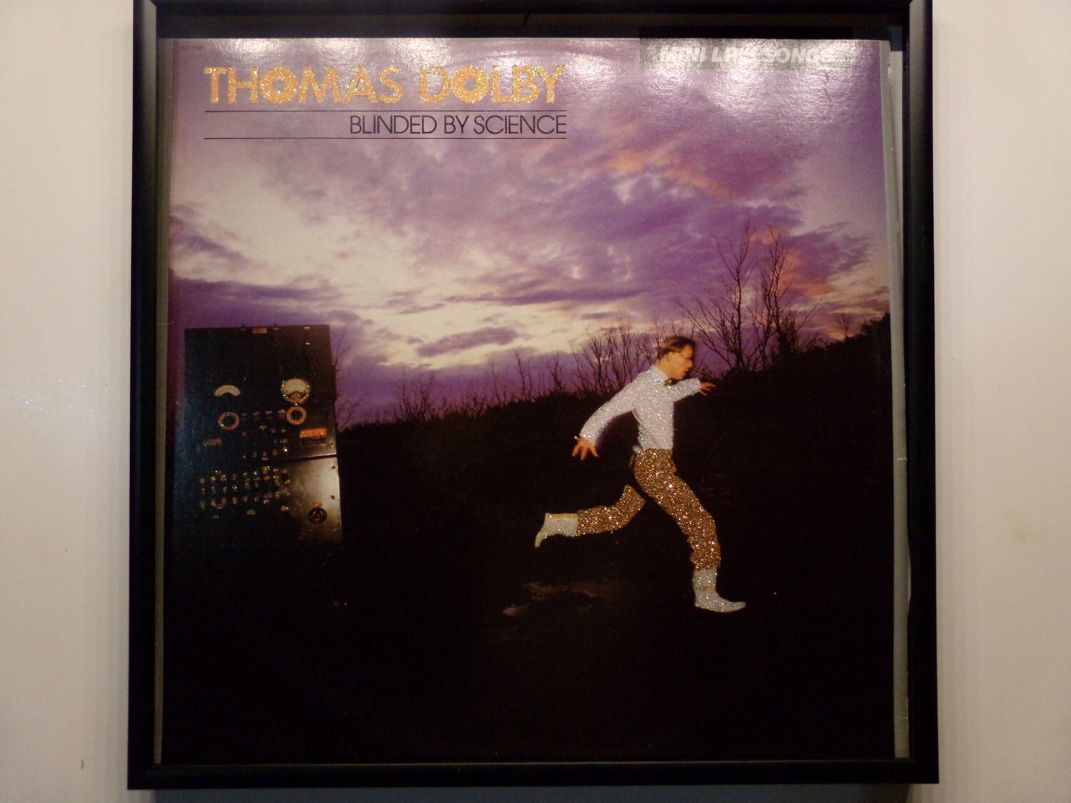 Glittered Record Album - Thomas Dolby - Blinded By Science