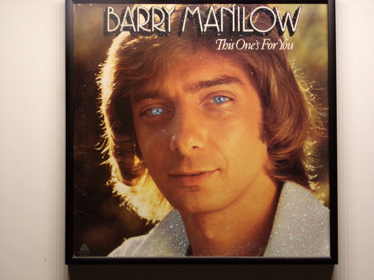 Glittered Record Album - Barry Manilow - This One's for You - Etsy