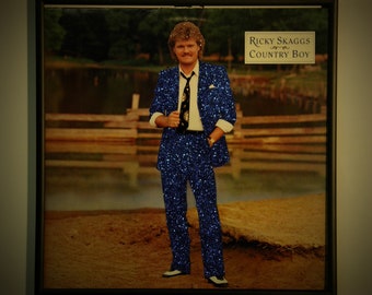 Glittered Record Album - Ricky Skaggs