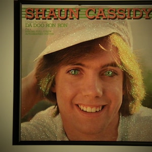 Glittered Record Album - Shaun Cassidy - Da Doo Ron Ron