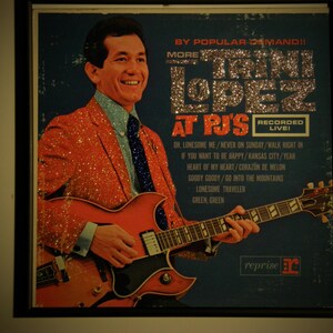 Glittered Record Album - Trini Lopez - Live at PJ&#39;s