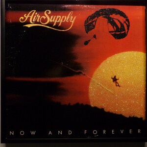 Glittered Record Album - Air Supply - Now and Forever
