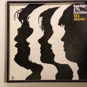 Glittered Record Album - Kenny Rogers & The First Edition - Tell It All Brother