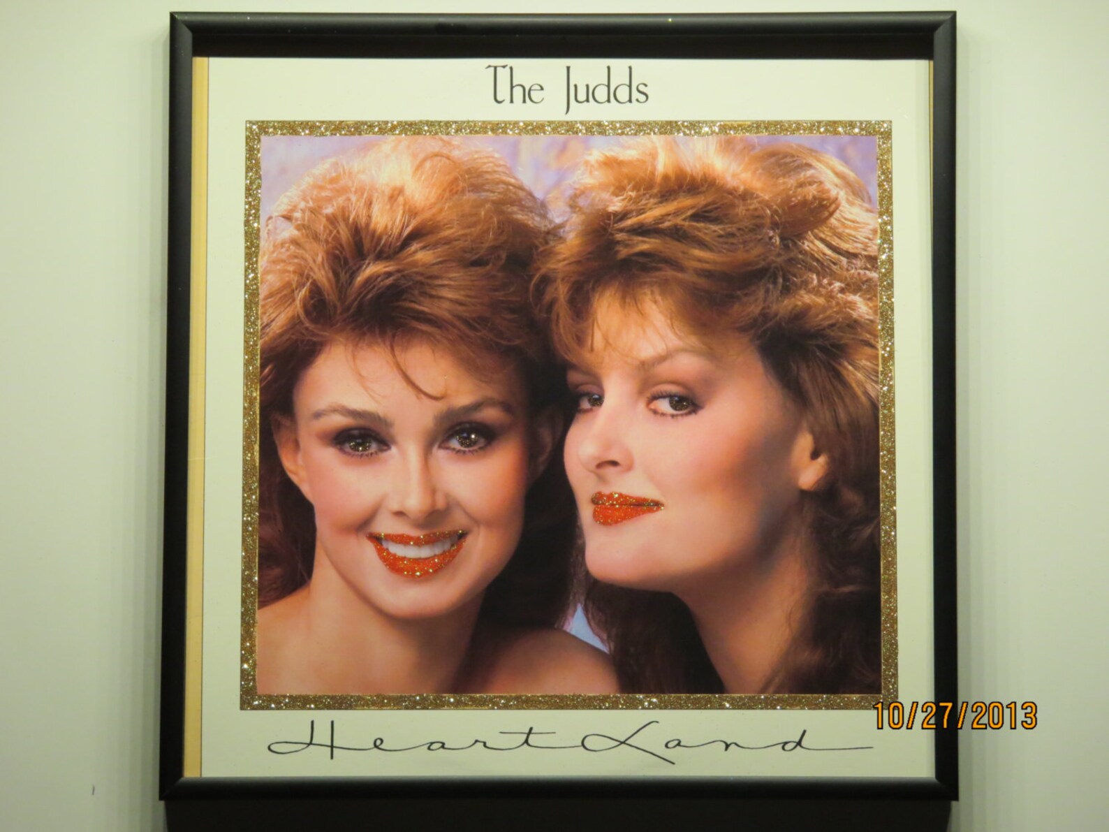 Glittered Record Album the Judds Heart Land Etsy