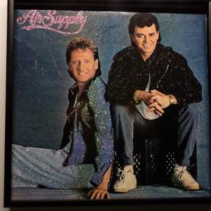 Glittered Record Album - Air Supply - No Title