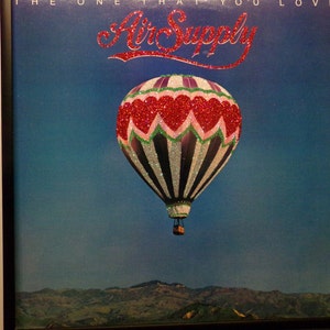 Glittered Record Album - Air Supply - The One That You Love
