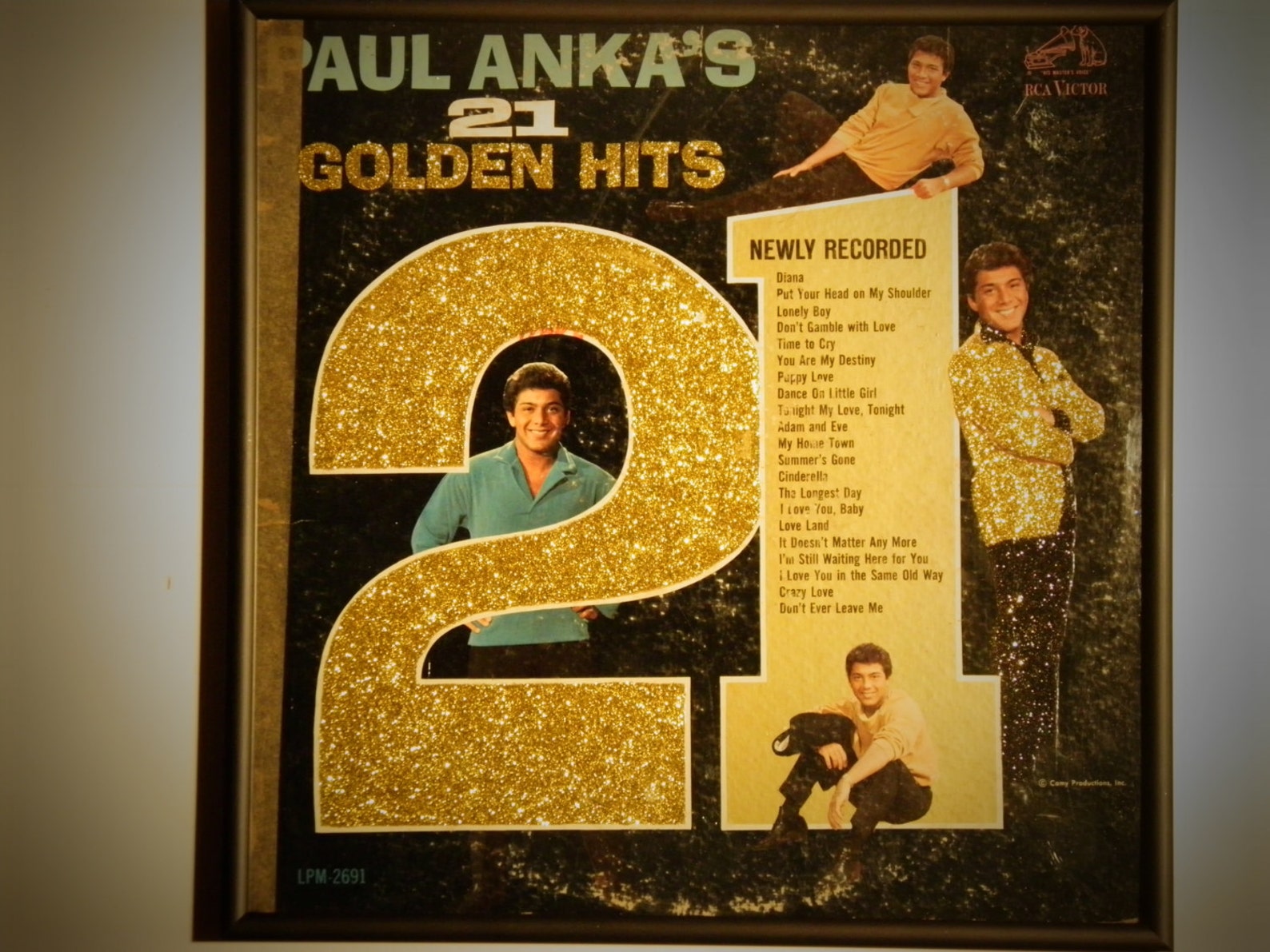 Paul records. Paul Anka 21 Golden Hits.