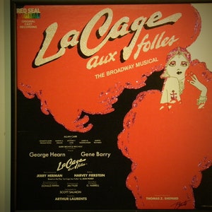 Glittered Record Album La Cage aux Folles image 1