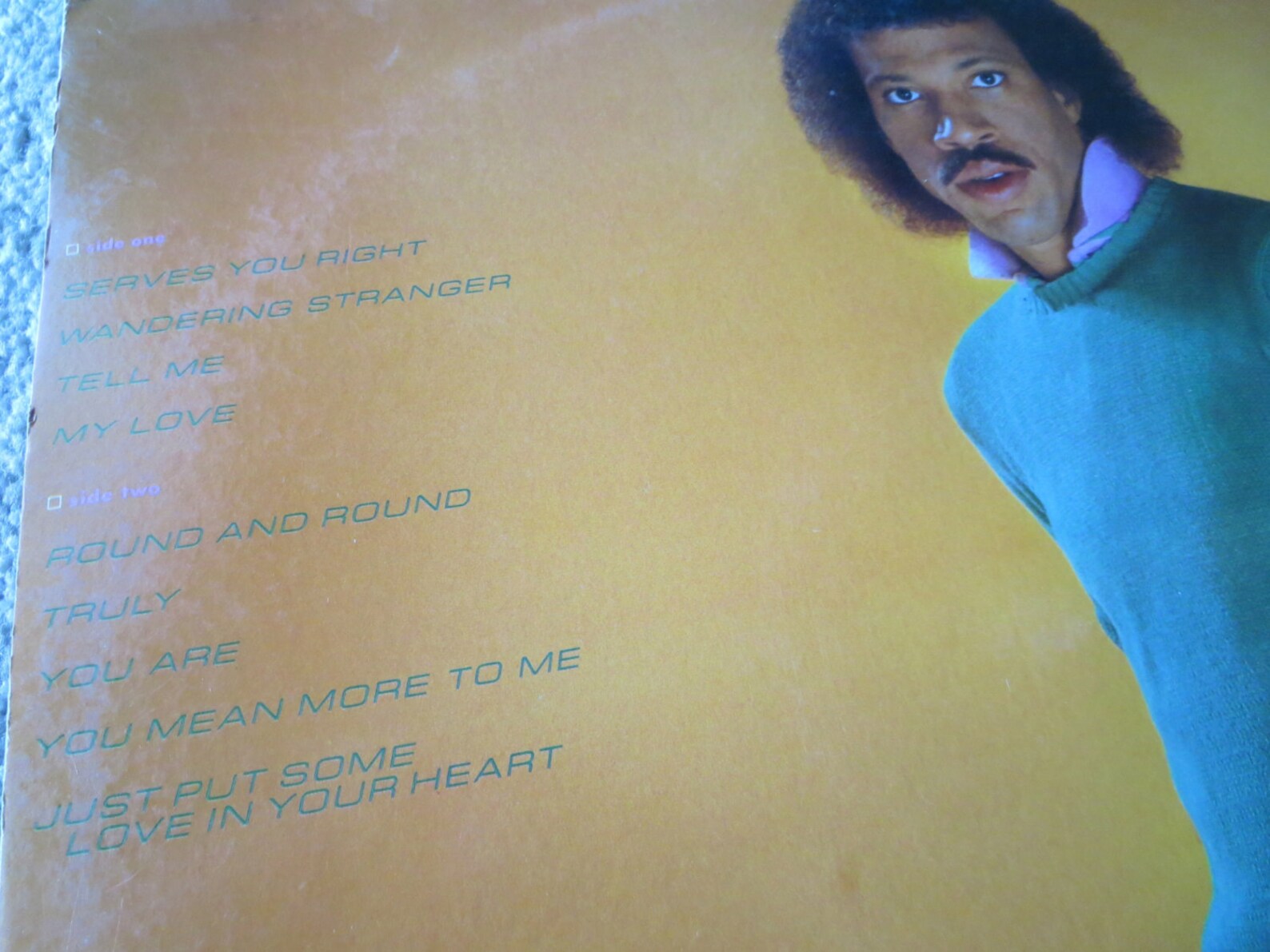 David Jones Personal Collection Record Album Lionel Richie | Etsy
