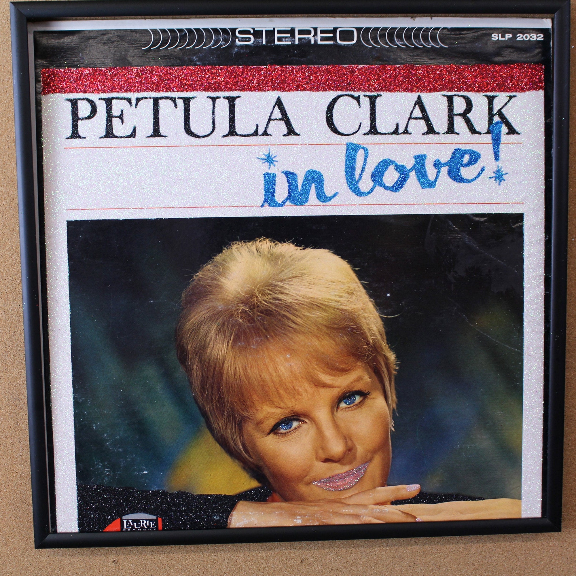 Glittered Record Album - Petula Clark - verliebt!
