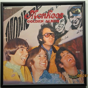 Glittered Record Album - Monkees Golden Album - NOTE: This album is from Japan and written in Japanese