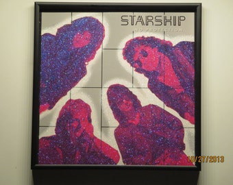 Glittered Record Album - Starship - No Protection