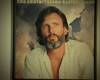 Glittered Record Album - Kris Kristofferson - Easter Island