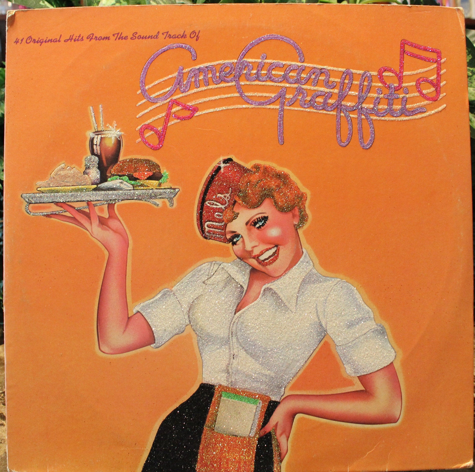 Glittered Record Album - American Graffiti Soundtrack - Etsy