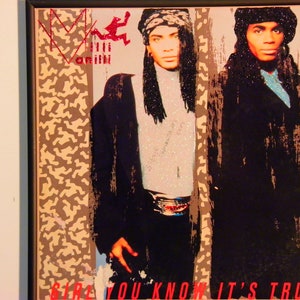 Glittered Record Album - Milli Vanilli - Girl You Know It's True