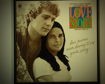 Glittered Record Album - Love Story