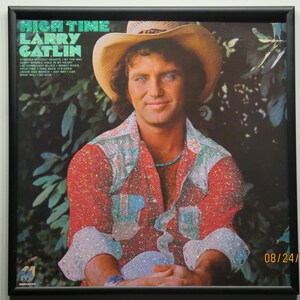 Glittered Record Album - Larry Gatlin - High Time