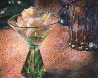 Sparkly Sarah Bernhardt Cookies by the Bread Fairy, Colored Pencil & Crayon Drawing