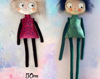 Boninga Dolls - Naturino, OOAK Puppe, Handgemachte Puppe, künstlerische Stoffpuppe, Dekorative Puppe, einzigartige niedliche Puppe, Sammlerpuppe, Weihnachtsgeschenk
