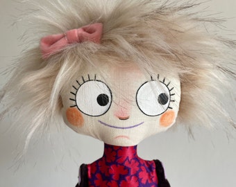 Boninga Dolls - Naturino, OOAK Doll, Handmade doll, artistic cloth doll, decorative doll, unique cute doll, collectible doll, Christmas gift