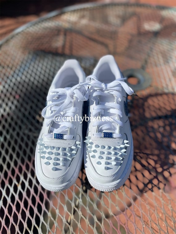 Spiked Rhinestone Air Force 1s