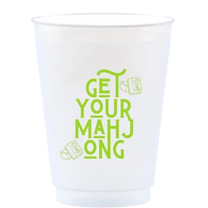 Get Your Mahjong Reusable Frost Flex Cups