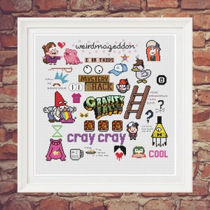 Gravity Falls PDF Cross Stitch Pattern