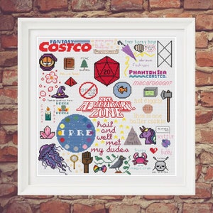 The Adventure Zone PDF Cross Stitch Pattern
