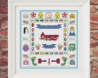Adventure Time Sampler PDF Cross Stitch Pattern