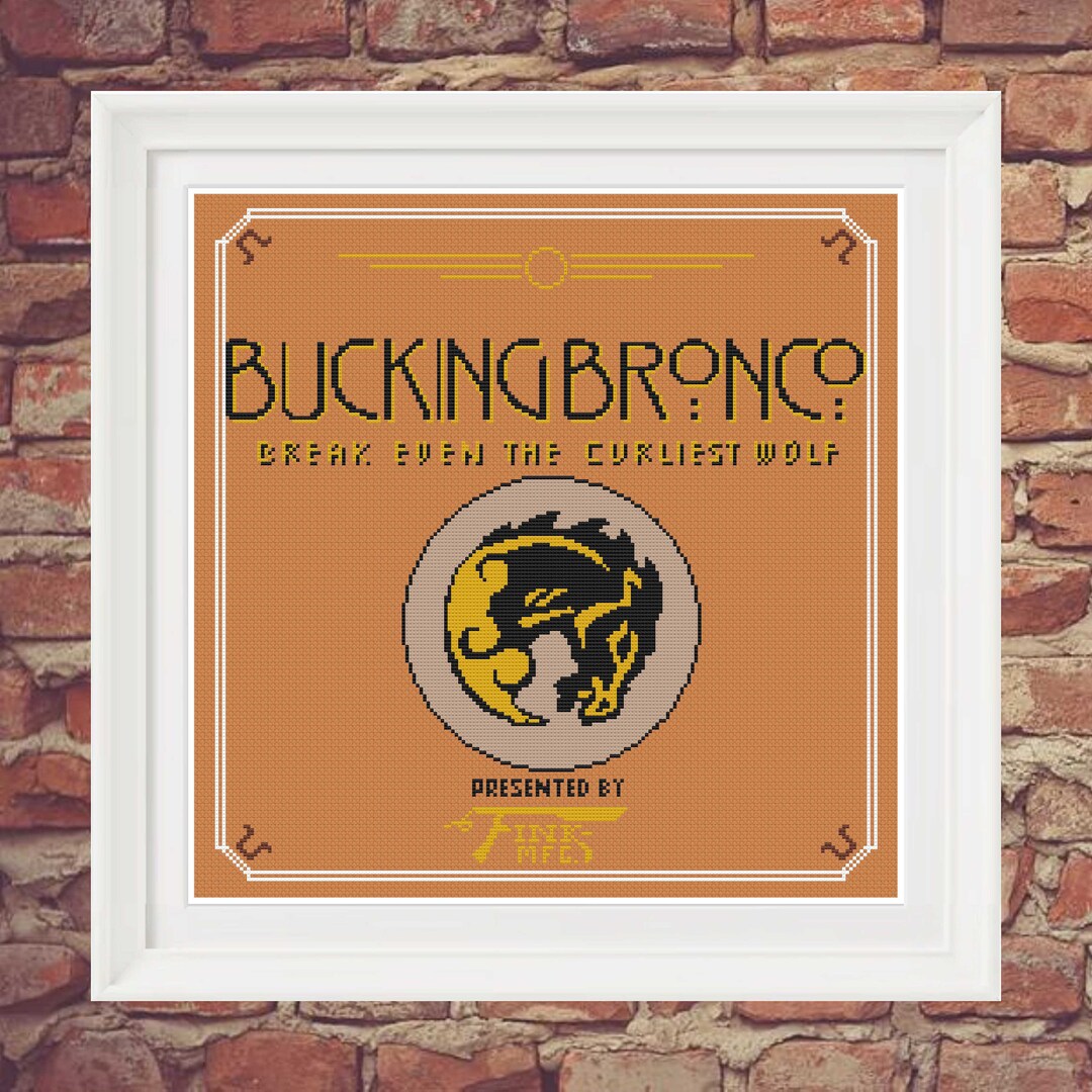 Bioshock Vigor Bucking Bronco PDF Cross Stitch Pattern - Etsy