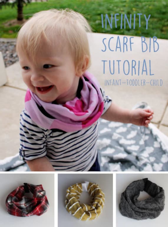 baby girl scarf bib