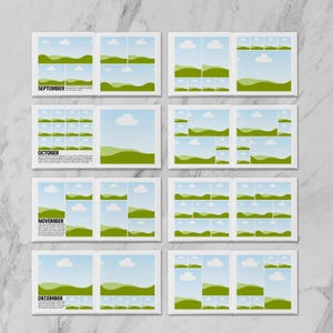 8x8 Year in Review Photo Book Canva Template, Square Album, Modern ...