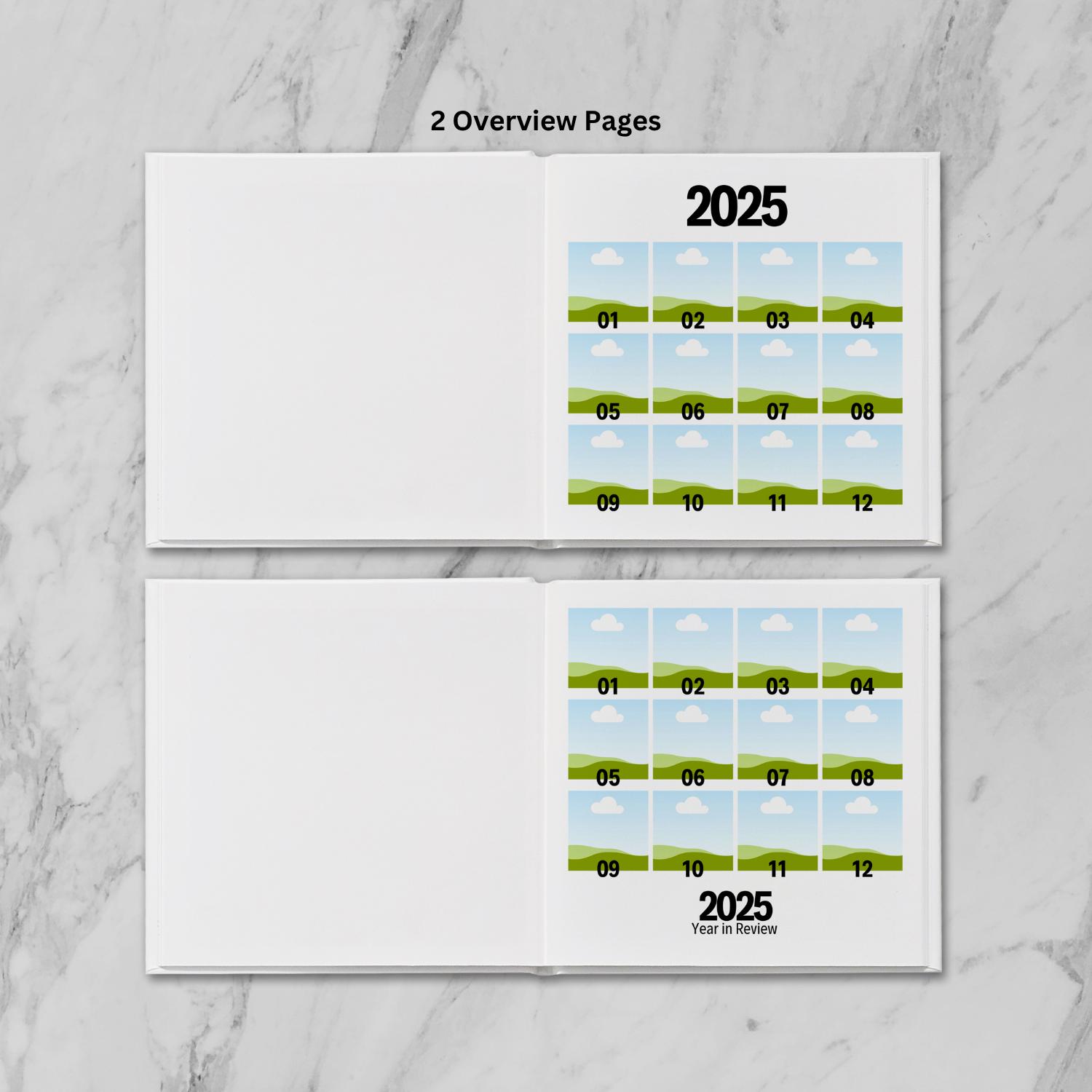 8x8 Year in Review Photo Book Canva Template, Square Album, Modern ...