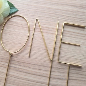 Number One or Two First Birthday Cake Topper Uno Dos 1st 2nd Smash Cake Photo Prop Gold, Silver, Black