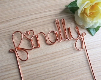 Finally Wire Wedding Cake Topper