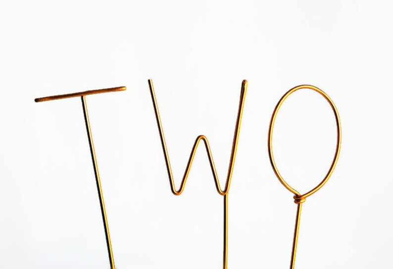 Number Two Second Birthday Cake Topper One Uno Dos Photo Prop 2 3/4 ...
