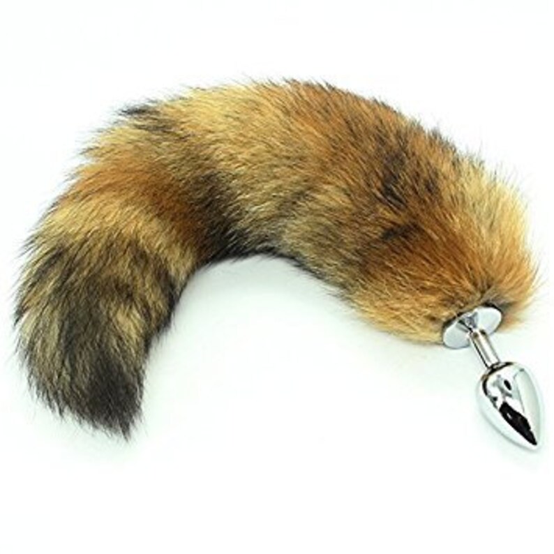 Classic Red Fox Tail Butt Plug Real Fur Metal Or Silicone Etsy
