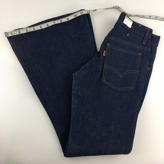 Vintage 1970s Levi's Bell Bottom Jeans ~ Orange Ta