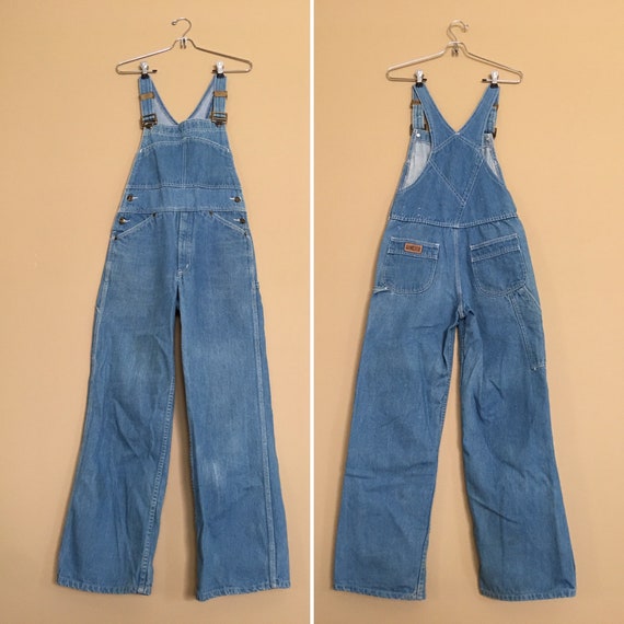 1970s Vintage Hang Ten Overalls ~ Women's S/M 29X2