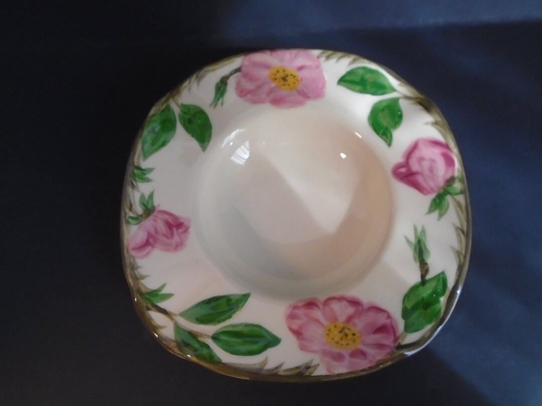 Franciscan Desert Rose Ashtray Rare Earthware Made in USA Vintage 4.75 Wide Etsy